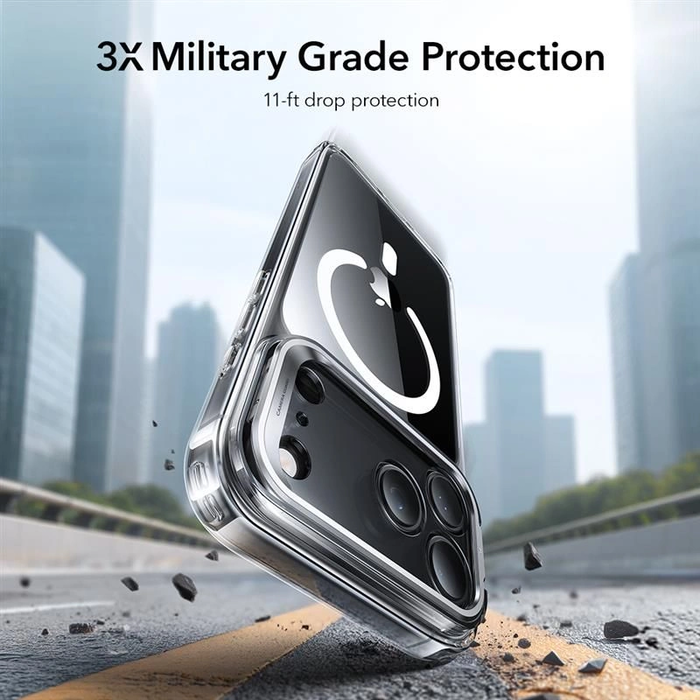 ESR Classic Hybrid Kickstand MagSafe Apple iPhone 17 Pro Max Clear
