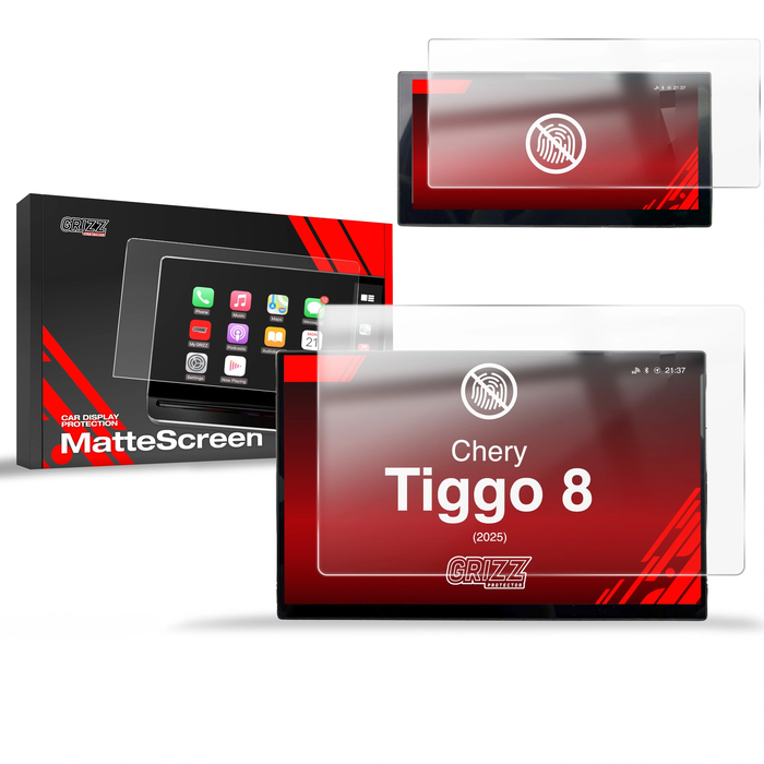 Matte GrizzGlass CarDisplay Protection Chery Tiggo 8 15,6" (2025-2026) [2in1]