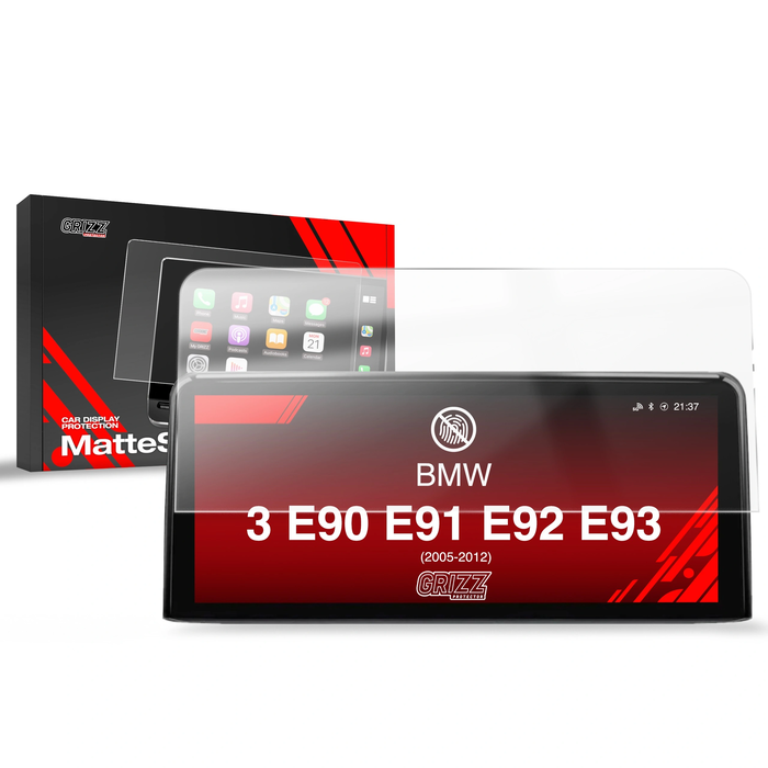 Matte GrizzGlass CarDisplay Protection BMW 3 E90 E91 E92 E93 Android Radio 10,25" (2005-2012)