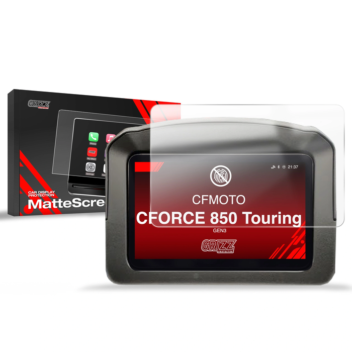 Matte GrizzGlass CarDisplay Protection CFMOTO CFORCE 850 Touring GEN3 7"