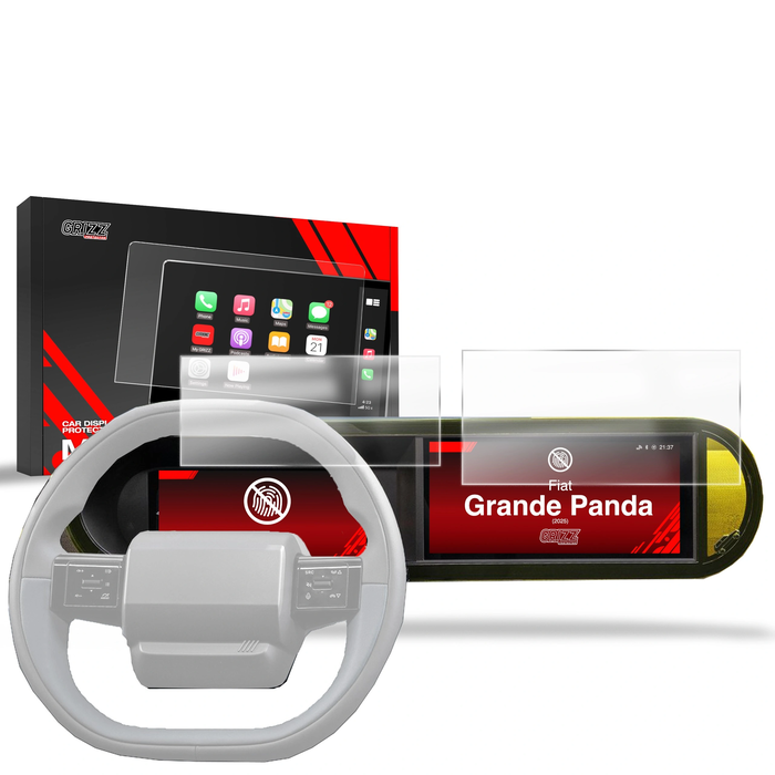 Matte GrizzGlass CarDisplay Protection Fiat Grande Panda 10,25" (2025-2026) [2in1]
