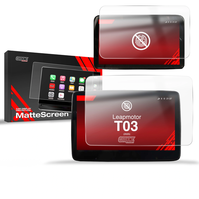 Matte GrizzGlass CarDisplay Protection Leapmotor T03 10,1" (2025-2026) [2in1]