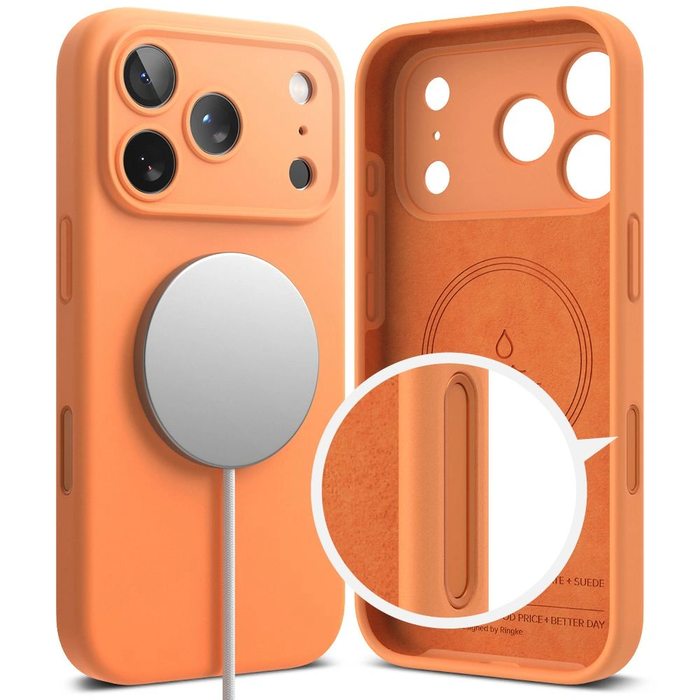 Ringke Silicone Magnetic MagSafe Apple iPhone 17 Pro Max Tangerine