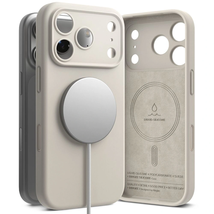 Ringke Silicone Magnetic MagSafe Apple iPhone 17 Pro Stone