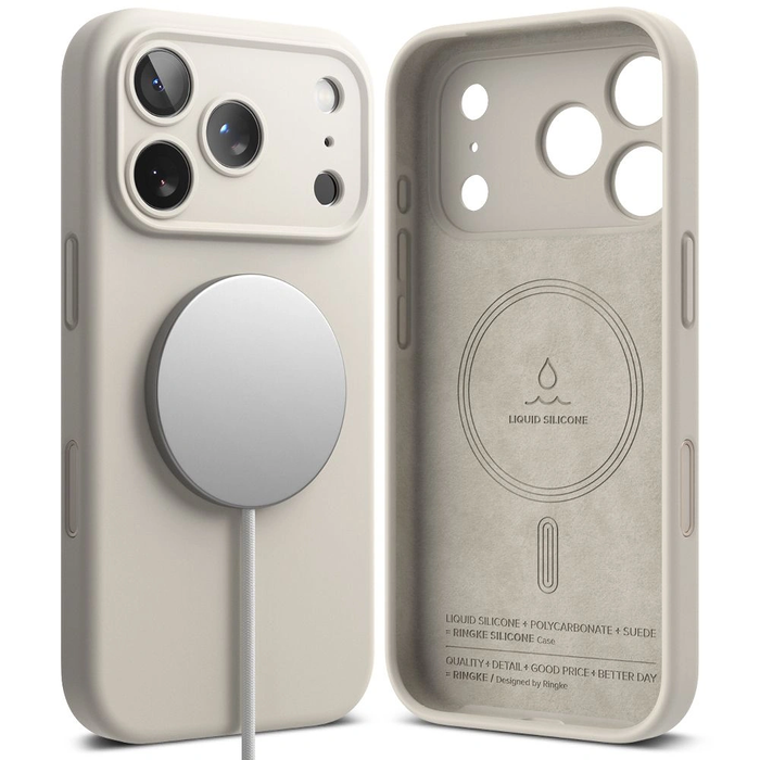 Ringke Silicone Magnetic MagSafe Apple iPhone 17 Pro Stone