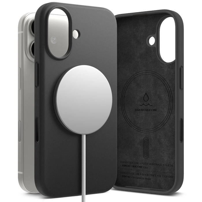 Ringke Silicone Magnetic MagSafe Apple iPhone 17 Black