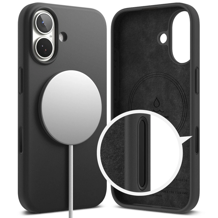 Ringke Silicone Magnetic MagSafe Apple iPhone 17 Black