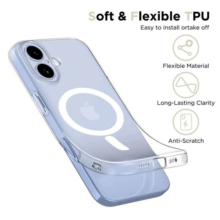 Tech-Protect Flexair MagSafe Apple iPhone 17 Clear