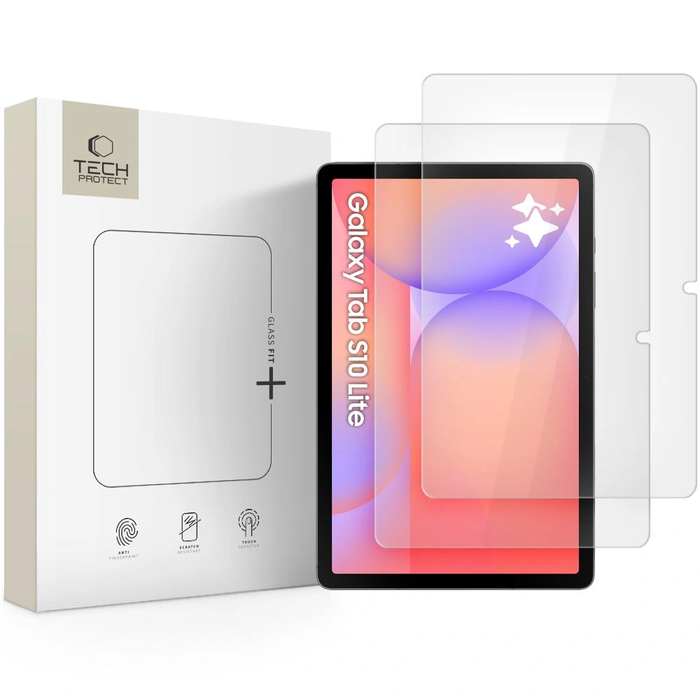 Tech-Protect Glass Fit+ Samsung Galaxy Tab S7 / S8 / S9 11.0 / S9 FE / S10 FE / S10 Lite 10.9 X710 / X716B / X510 / X516B / X520 / X526 / X400 / X406B Clear [2 PACK]