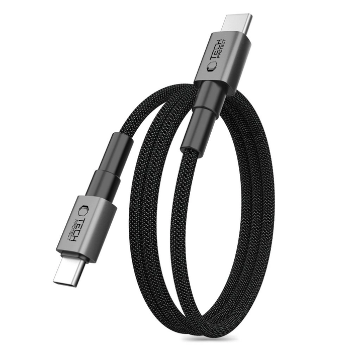 Tech-Protect Ultraboost DNA MagTwist USB-C Cable PD 100W / 5A 100cm Iron Grey