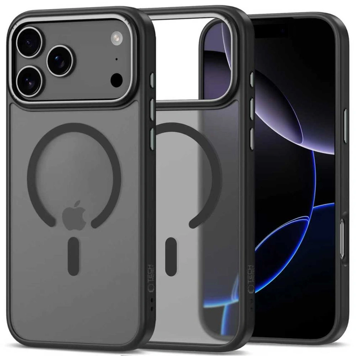 Tech-Protect MagEdge MagSafe Apple iPhone 17 Pro Matte Black/gunmetal