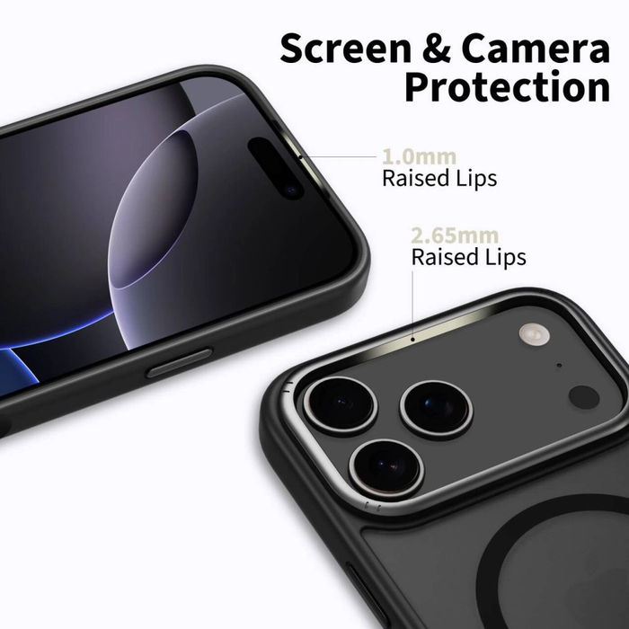 Tech-Protect MagEdge MagSafe Apple iPhone 17 Pro Max Matte Black/gunmetal