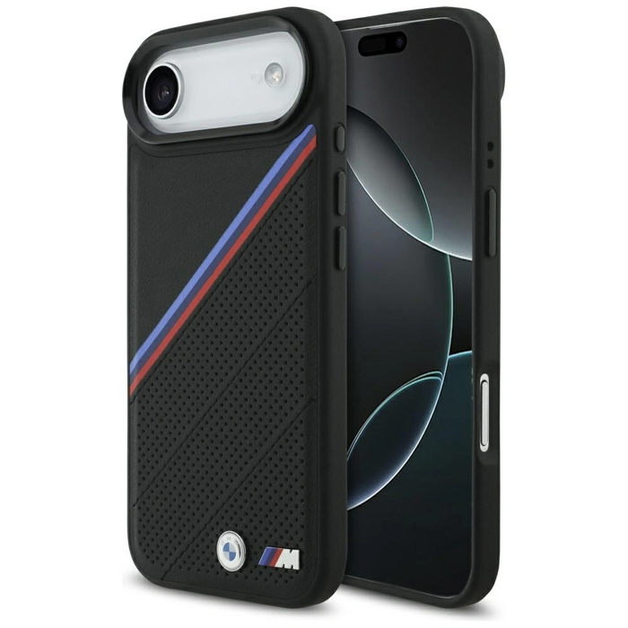 BMW M Tricolor Metal Logo MagSafe Apple iPhone Air black