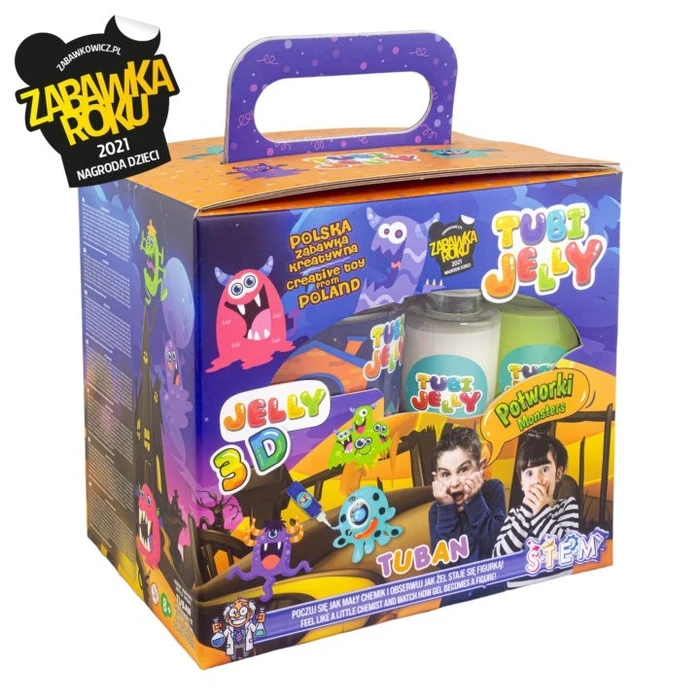 Παιδικές Χειροτεχνίες Tuban Tubi Jelly set 6 colors,small aquarium Monsters
