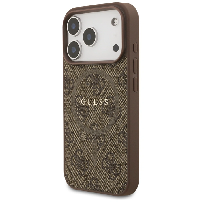 Guess 4G Ring Classic Logo MagSafe Apple iPhone 17 Pro brown