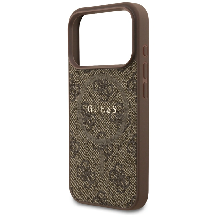 Guess 4G Ring Classic Logo MagSafe Apple iPhone 17 Pro brown