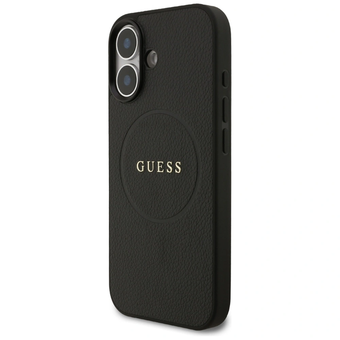 Guess Grained Ring MagSafe Apple iPhone 17 black