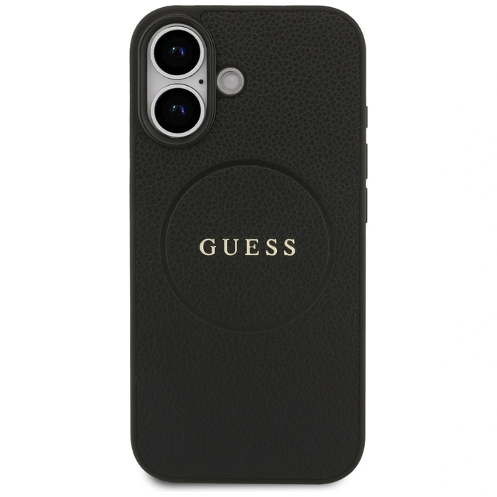 Guess Grained Ring MagSafe Apple iPhone 17 black