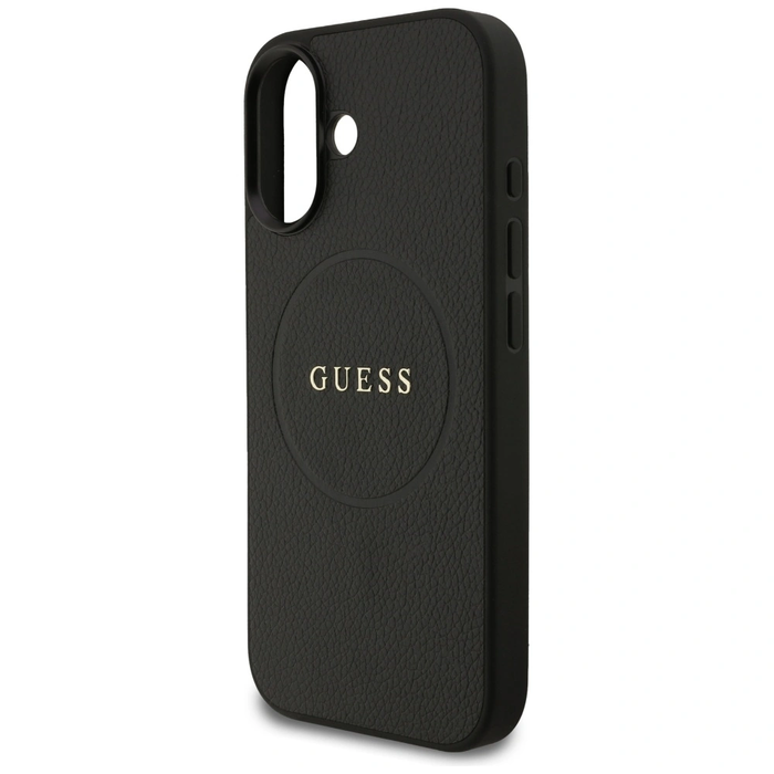 Guess Grained Ring MagSafe Apple iPhone 17 black