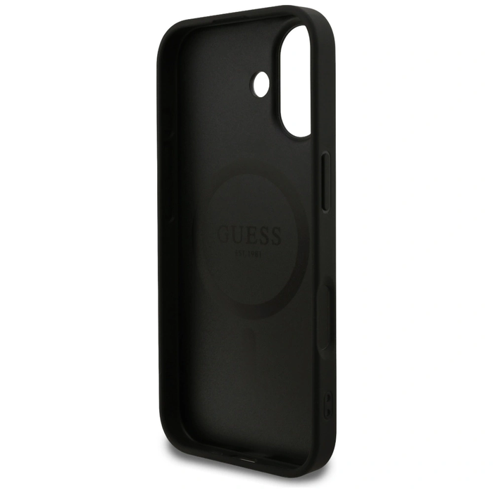 Guess Grained Ring MagSafe Apple iPhone 17 black