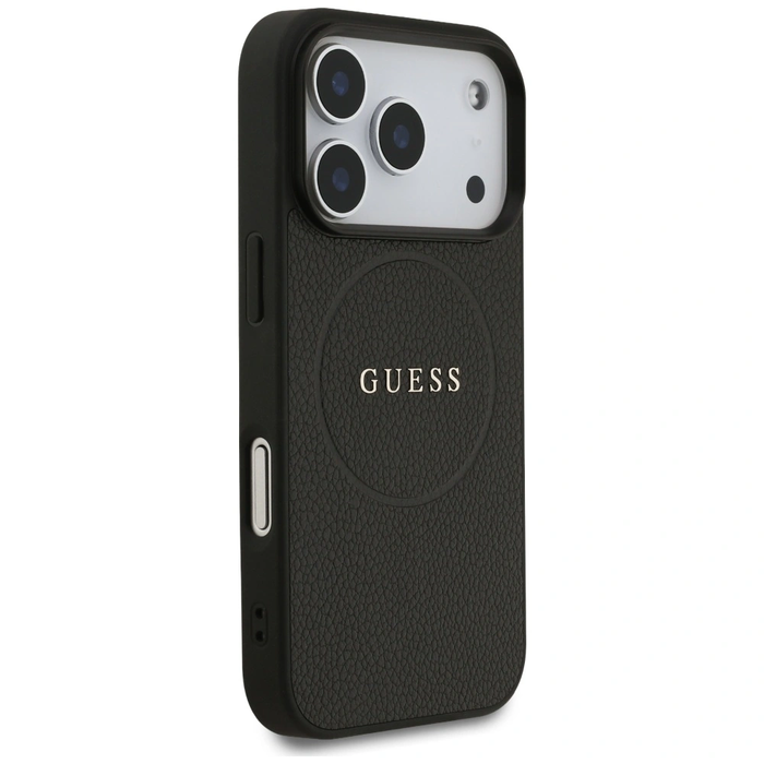 Guess Grained Ring MagSafe Apple iPhone 17 Pro black