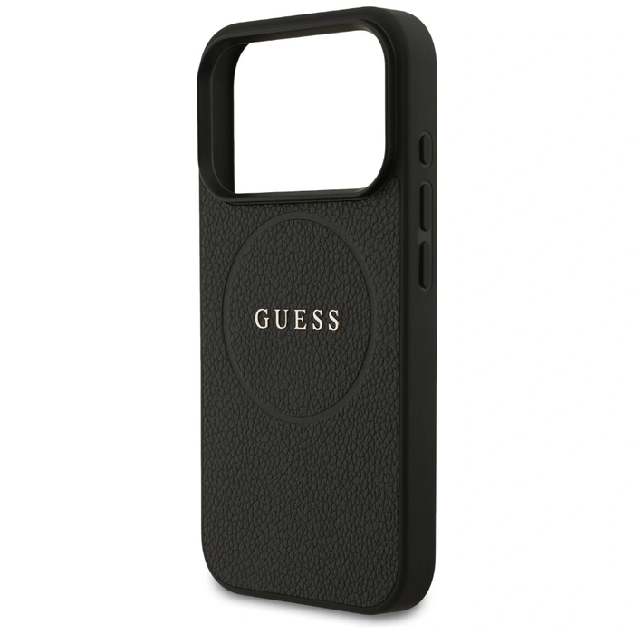Guess Grained Ring MagSafe Apple iPhone 17 Pro black