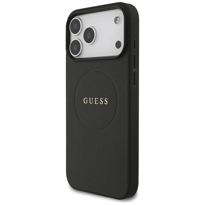 Guess Grained Ring MagSafe Apple iPhone 17 Pro Max black