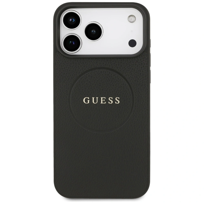 Guess Grained Ring MagSafe Apple iPhone 17 Pro Max black