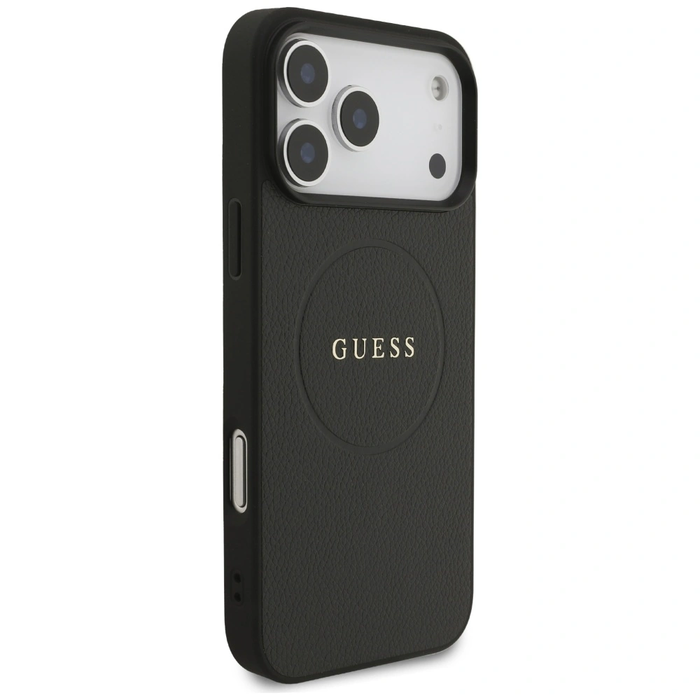 Guess Grained Ring MagSafe Apple iPhone 17 Pro Max black
