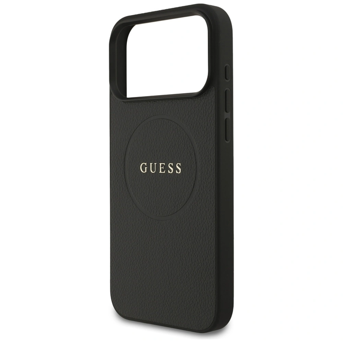 Guess Grained Ring MagSafe Apple iPhone 17 Pro Max black