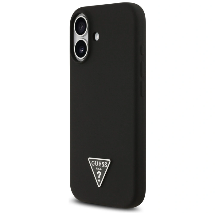 Guess Silicone Triangle Logo MagSafe Apple iPhone 17 black