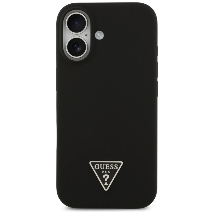 Guess Silicone Triangle Logo MagSafe Apple iPhone 17 black