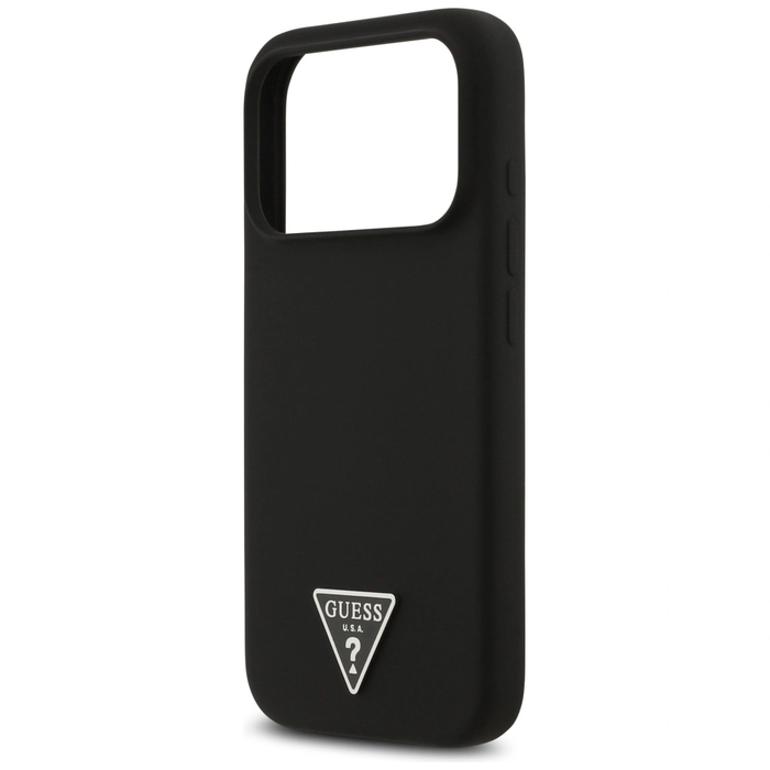 Guess Silicone Triangle Logo MagSafe Apple iPhone 17 Pro black