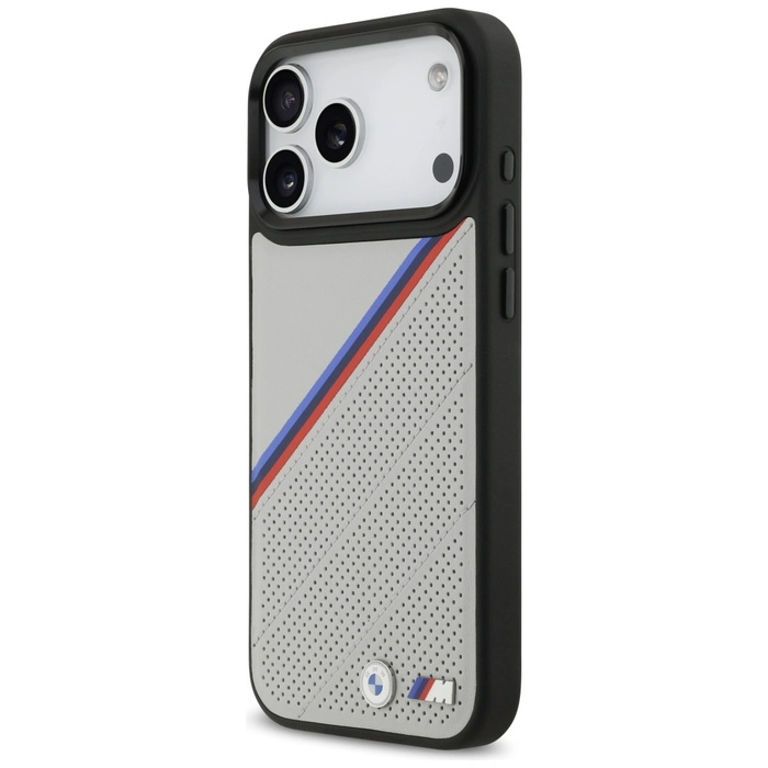 BMW M Tricolor Metal Logo MagSafe Apple iPhone 17 Pro Max grey