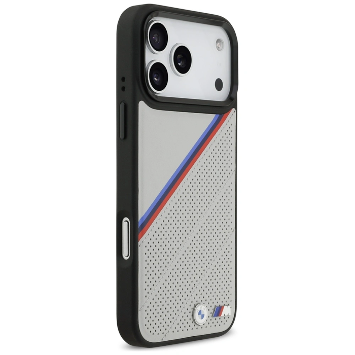 BMW M Tricolor Metal Logo MagSafe Apple iPhone 17 Pro Max grey