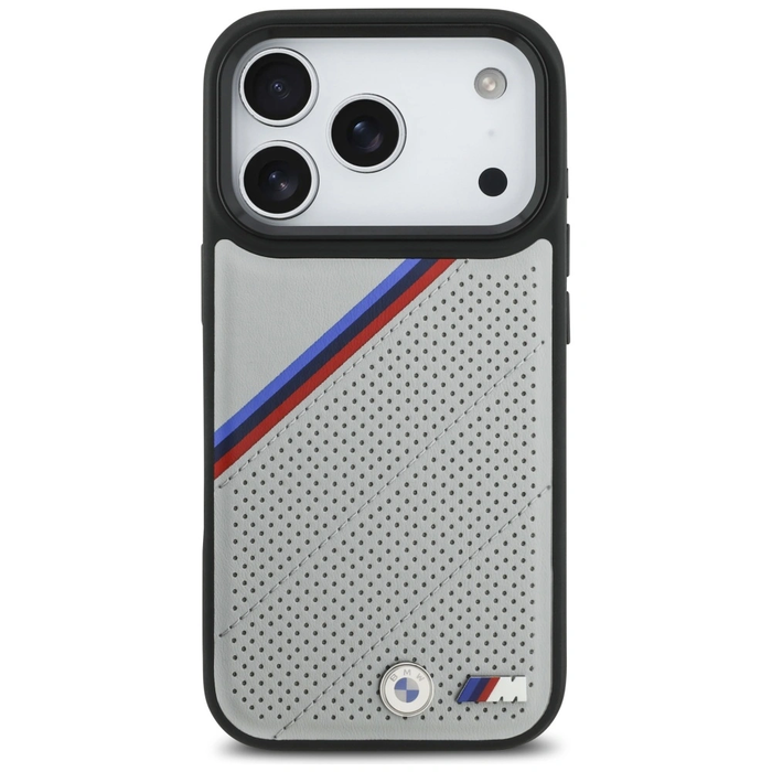 BMW M Tricolor Metal Logo MagSafe Apple iPhone 17 Pro grey