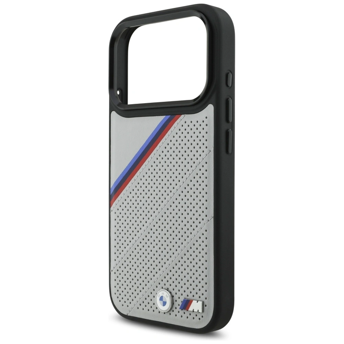 BMW M Tricolor Metal Logo MagSafe Apple iPhone 17 Pro grey