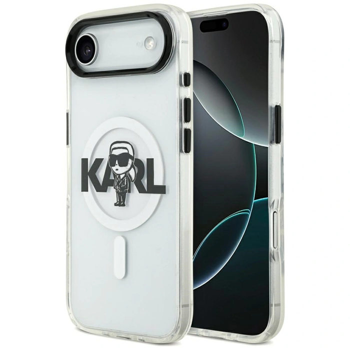 Karl Lagerfeld IML Karl Sketch Logo MagSafe Apple iPhone Air clear