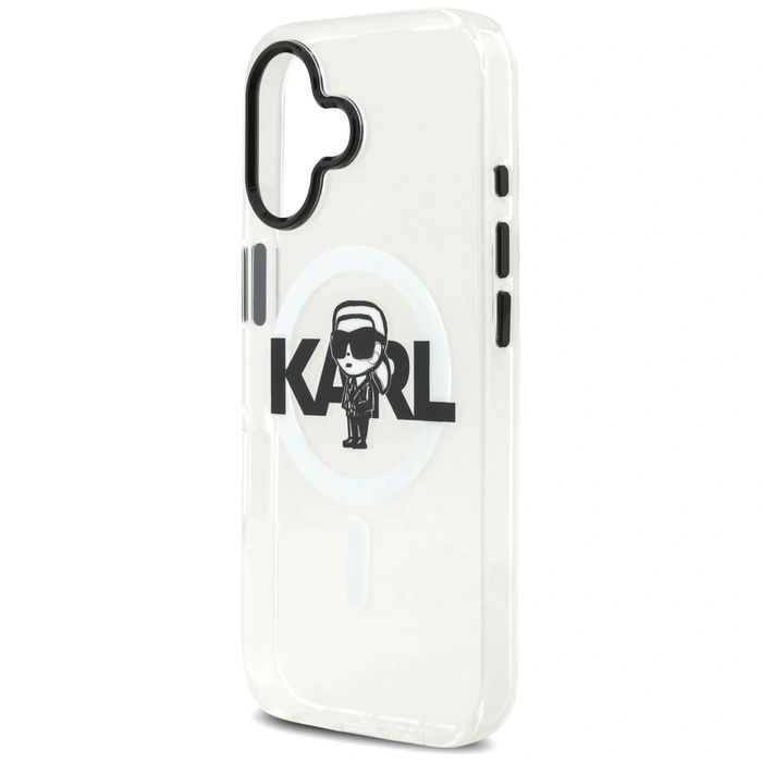 Karl Lagerfeld IML Karl Sketch Logo MagSafe Apple iPhone 17 clear