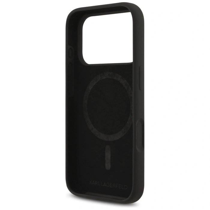 Karl Lagerfeld Silicone Karl&Choupette Ring MagSafe Apple iPhone 17 Pro Max black