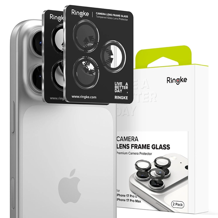 Ringke Camera Frame Protector Apple iPhone 17 Pro / 17 Pro Max Black [2 PACK]