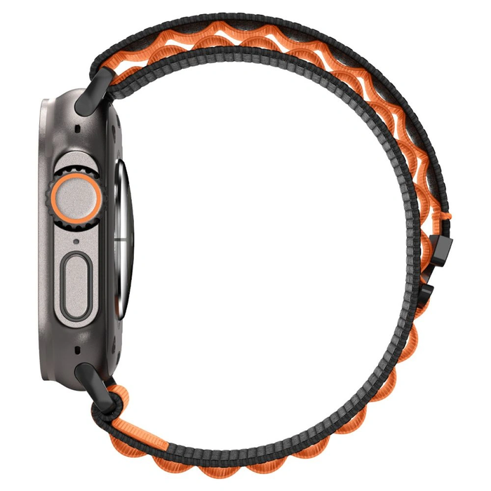 Spigen WBF1 Band Apple Watch 6/7/8/9/10/SE/Ultra 1/2 44/45/46/49mm Black/orange