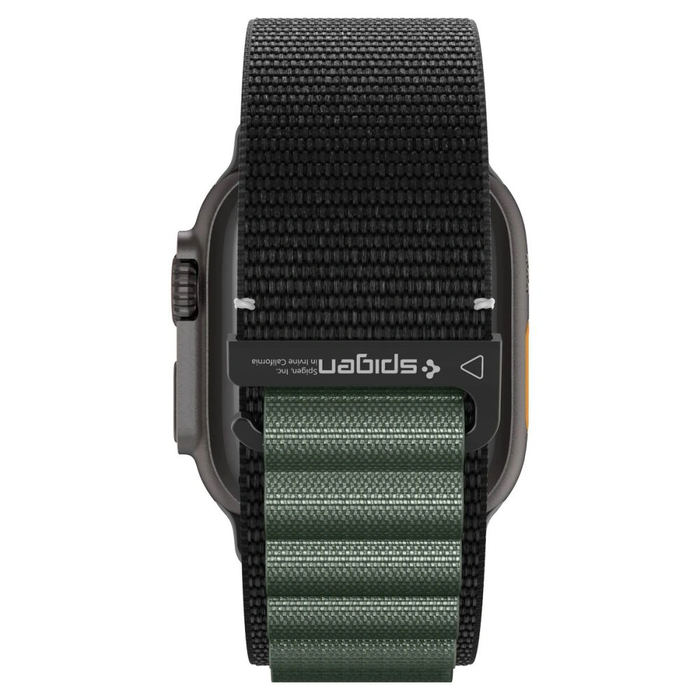 Spigen WBF1 Band Apple Watch 6/7/8/9/10/SE/Ultra 1/2 44/45/46/49mm Black/green