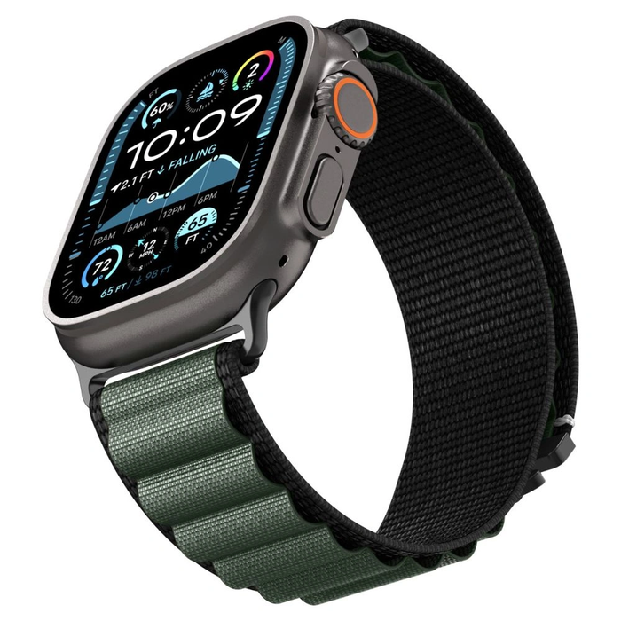 Spigen WBF1 Band Apple Watch 6/7/8/9/10/SE/Ultra 1/2 44/45/46/49mm Black/green
