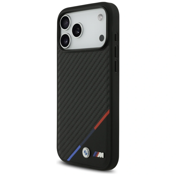 BMW M Carbon Tricolor Line MagSafe Apple iPhone 17 Pro Max black
