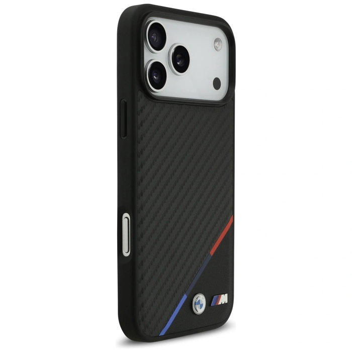 BMW M Carbon Tricolor Line MagSafe Apple iPhone 17 Pro Max black