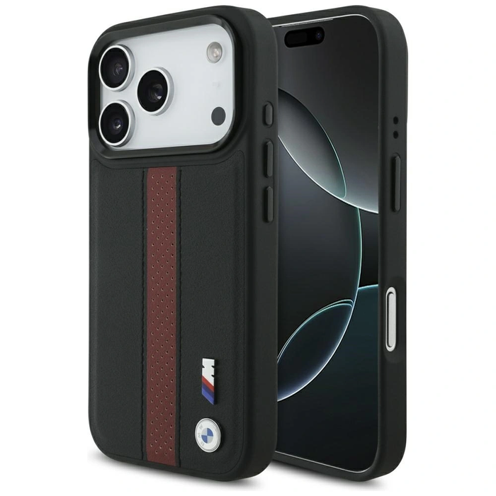 BMW M Perforated Stripe Logo MagSafe Apple iPhone 17 Pro red