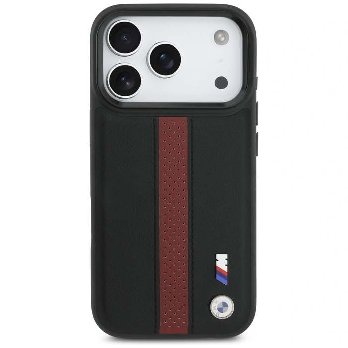 BMW M Perforated Stripe Logo MagSafe Apple iPhone 17 Pro red