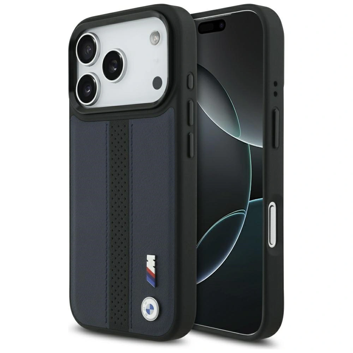 BMW M Perforated Stripe Logo MagSafe Apple iPhone 17 Pro navy blue