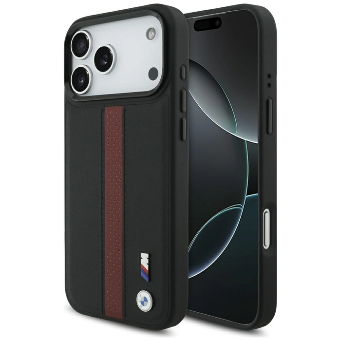 BMW M Perforated Stripe Logo MagSafe Apple iPhone 17 Pro Max red